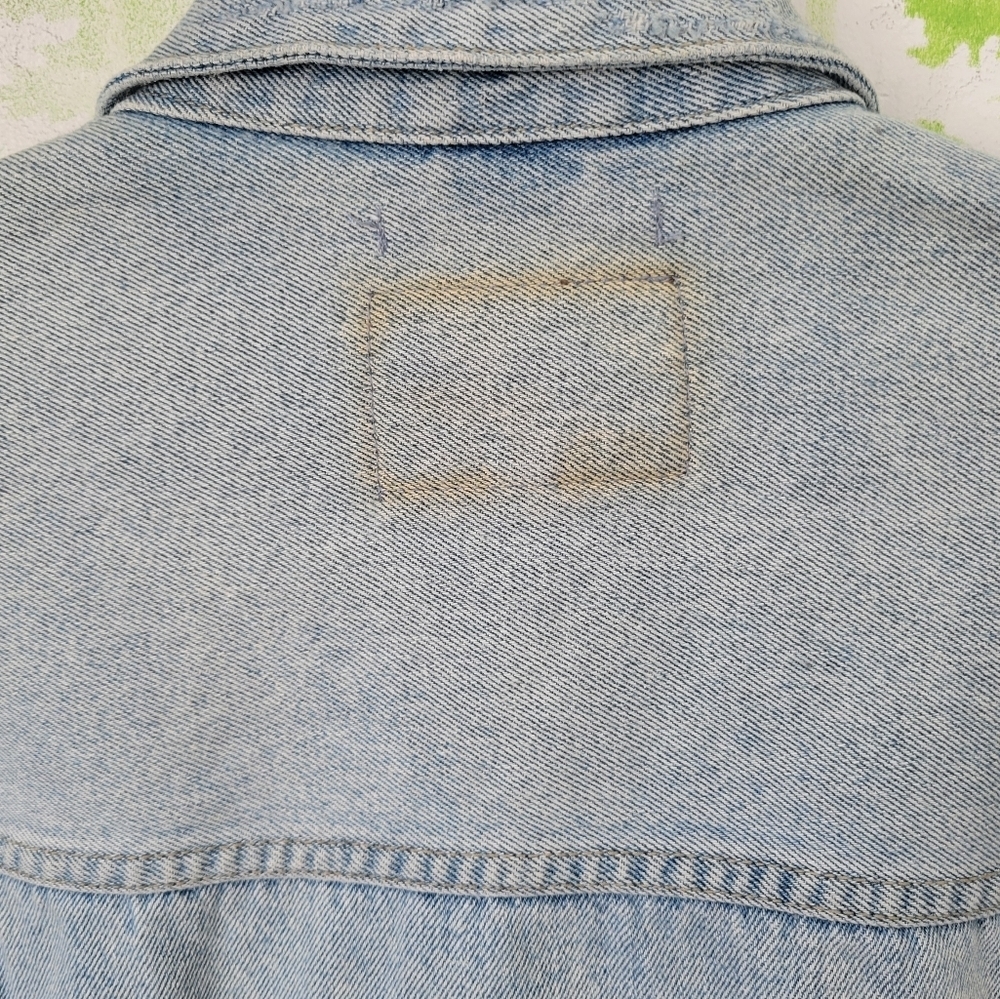 Guess Oversized Denim Rhinestone Jacket - Picture 6 of 10